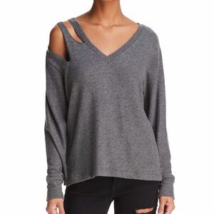 LNA Hawk Brushed Cutout Sweater Size M